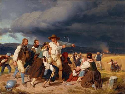 DAS GEWITTER (LANDLEUTE, VOM GEWITTER ERSCHRECKT)