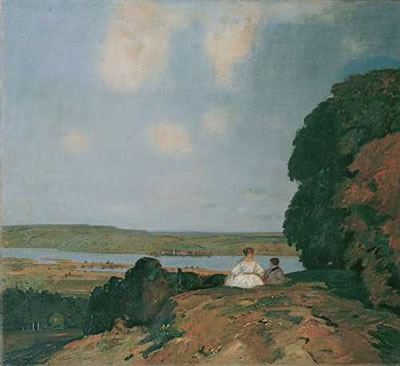 PAAR VOR FLUSSLANDSCHAFT by Adolf Hengeler - Auction record, sale price, and art valuation. Compare with similar artists and explore comparable artworks.