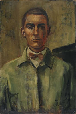 Portrait of Anton Raderscheidt: Self-portrait