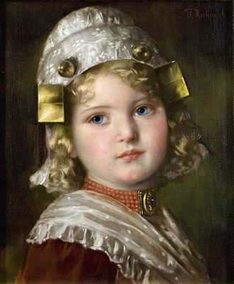 BILDNIS EINES MÄDCHENS MIT WEISSER HAUBE by Theodor (Th Recknagl) Recknagel - Auction record, sale price, and art valuation. Compare with similar artists and explore comparable artworks.