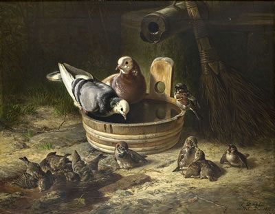 Sample artwork by Siegwald Johannes Dahl (1827 - 1902), known for painting - View similar artists and auction records
