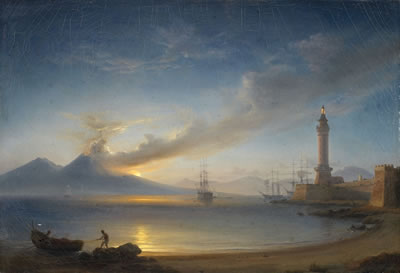 DER VESUV BEI MONDSCHEIN by Eduard Agricola - Auction record, sale price, and art valuation. Compare with similar artists and explore comparable artworks.