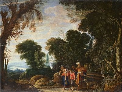LANDSCHAFT MIT VERSTOSSUNG DER HAGAR