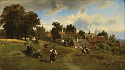 HEUERNTE AM FRAUENCHIEMSEE