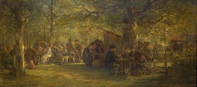 WÄLDCHENSTAG by Anton Burger - Auction record, sale price, and art valuation. Compare with similar artists and explore comparable artworks.