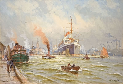 HAMBURGER HAFEN by Willy Stower - Auction record, sale price, and art valuation. Compare with similar artists and explore comparable artworks.