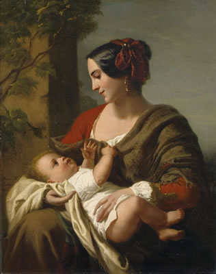 Sample artwork by Albert Friedrich Rudolf Kornek (1813 - 1905), known for painting, portraitist - View similar artists and auction records