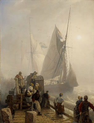 HOMECOMING SHIPS by Andreas Achenbach - Auction record, sale price, and art valuation. Compare with similar artists and explore comparable artworks.