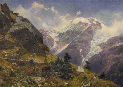LANDSCAPE IN THE HIGH ALPS