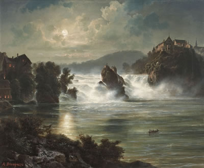 THE RHINE FALLS OF SCHAFFHAUSEN