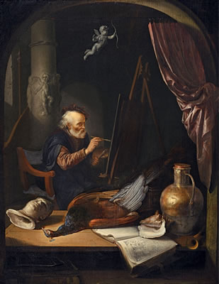 OLD MAN IN HIS STUDIO