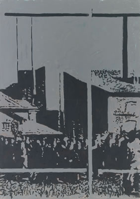 OHNE TITEL (MODERNE UND ARBEIT MACHT FREI...) / UNTITLED (MODERNISM AND WORK SET YOU FREE...)