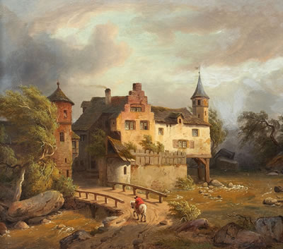 VILLAGE BY A RIVER