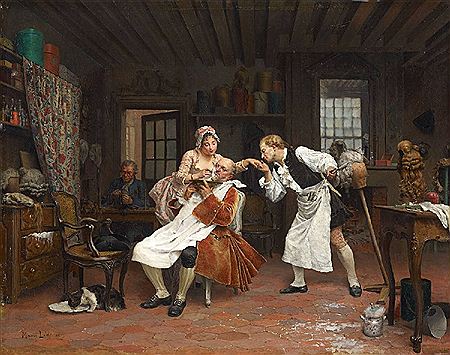 AT THE BARBER