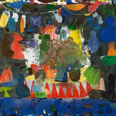 Sample artwork by Talha Rathore (Born 1969), known for painting - View similar artists and auction records
