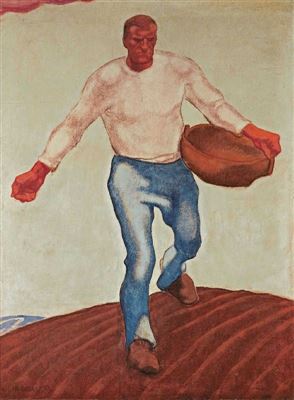 Der Sämann by Albin Egger-Lienz - Auction record, sale price, and art valuation. Compare with similar artists and explore comparable artworks.