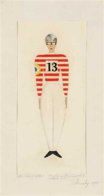 Kostümentwurf Sachte Neulichkeit by Xanti Schawinsky - Auction record, sale price, and art valuation. Compare with similar artists and explore comparable artworks.
