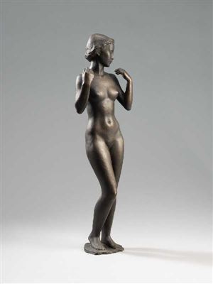 Stehendes Mädchen by Richard Martin Werner - Auction record, sale price, and art valuation. Compare with similar artists and explore comparable artworks.