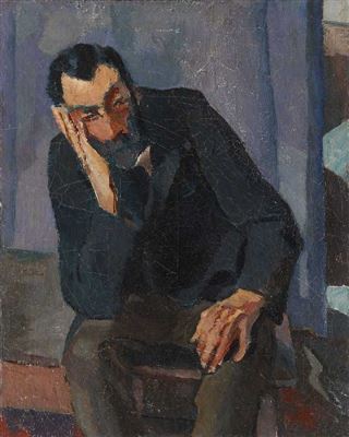 Bärtiger Mann by Albert Weisgerber - Auction record, sale price, and art valuation. Compare with similar artists and explore comparable artworks.