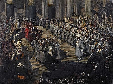 The Funeral Service of Adolf Menzel