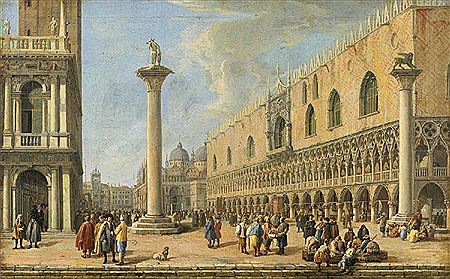 VIEW OF VENICE WITH THE PIAZZETTA DI SAN MARCO AND PALAZZO DUCALE