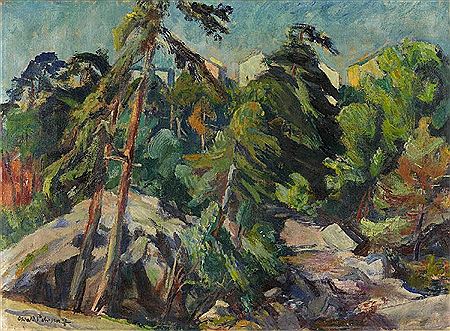 Sample artwork by Oswald Petersen (1903 - 1992), known for painting - View similar artists and auction records