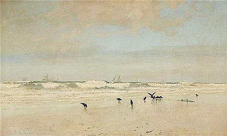 CROWS ON A BEACH