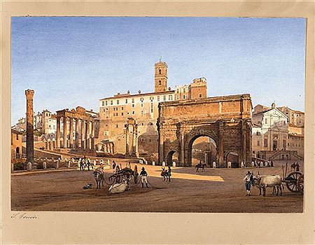 A VIEW OF THE ROMAN FORUM