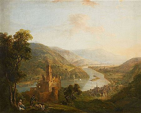 A Rhenish Landscape with Sooneck Castle and Niederheimbach