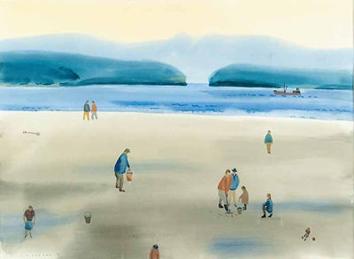 Clam Diggers by Colin D Graham - Auction record, sale price, and art valuation. Compare with similar artists and explore comparable artworks.