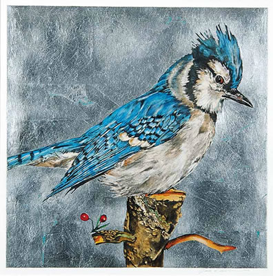 Untitled - Blue Jay by Jack Cowin - Auction record, sale price, and art valuation. Compare with similar artists and explore comparable artworks.