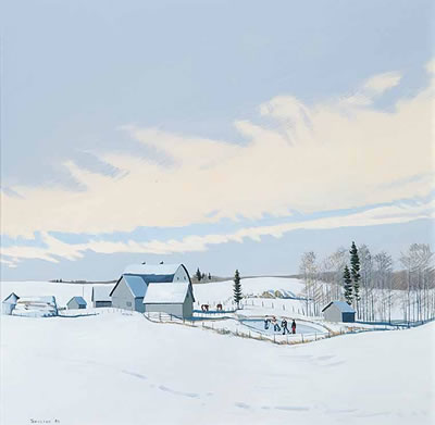 We Are Lucky Our Farm Has a Pond by Peter Shostak - Auction record, sale price, and art valuation. Compare with similar artists and explore comparable artworks.
