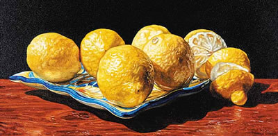 Six Lemons on a Talavera Plate