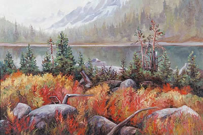 Morning Glory Lakes, Lake O'Hara Area, B.C.