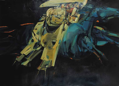 Untitled - Get Away 2 by Ronald John (Gyo-Zo) Spickett - Auction record, sale price, and art valuation. Compare with similar artists and explore comparable artworks.
