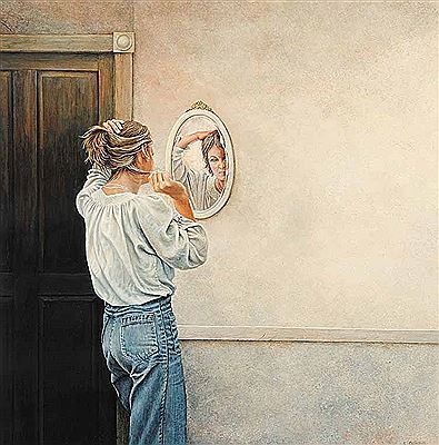 Mirror, Mirror by Leonard James Gibbs - Auction record, sale price, and art valuation. Compare with similar artists and explore comparable artworks.