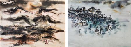 Beach Scene (front) and Mountainscape (back) by Leon Pacunayen - Auction record, sale price, and art valuation. Compare with similar artists and explore comparable artworks.