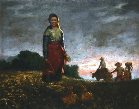 Sample artwork by Serafin Serna (1919 - 1979), known for painting; conservative genre, landscapes - View similar artists and auction records
