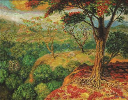 Sample artwork by Gamaliel Subang (Born 1940), known for painting - View similar artists and auction records
