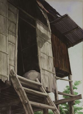 Hagdanan Series #2 AND Hagdanan Series #3 (2) by Cris Cruz - Auction record, sale price, and art valuation. Compare with similar artists and explore comparable artworks.
