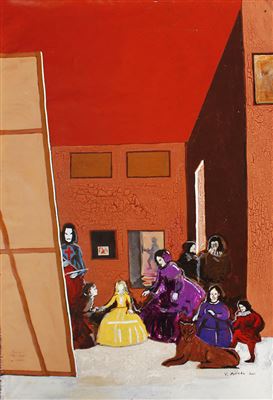 Homenaje A Diego - Las Meninas by Virgilio "Pandy" Aviado - Auction record, sale price, and art valuation. Compare with similar artists and explore comparable artworks.