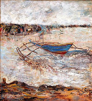 Sample artwork by Demetrico Diego (1909 - 1988), known for painting;hometown landscapes - View similar artists and auction records