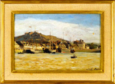 BASSIN À CHERBOURG by Emile Louis Mathon - Auction record, sale price, and art valuation. Compare with similar artists and explore comparable artworks.