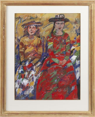A couple, two women AND three male and female figures (3)