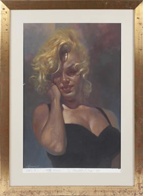 A portrait of Marilyn Monroe