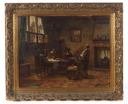 Sample artwork by Oskar O Urbahn (19/20th century), known for figure, genre painting - View similar artists and auction records