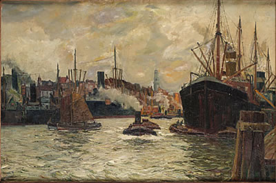 Fartyg i hamnen