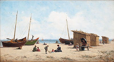 Högsommar på stranden