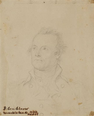 STUDY FROM LIFE OF GENERAL GLOVER (1732-1782)