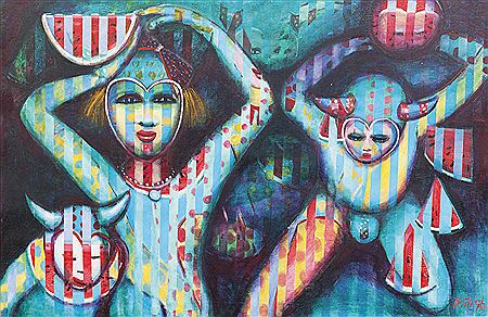 Sample artwork by Anna Byth (working 1980/90s), known for painting - View similar artists and auction records